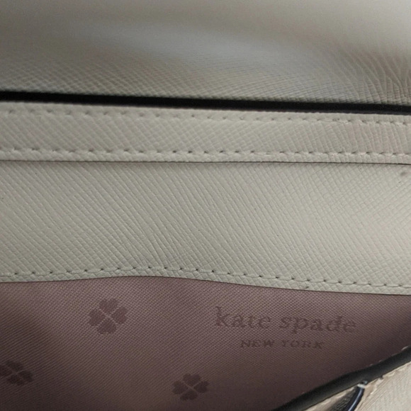 Kate Spade Willow Wallet cream Tan Leather Chain strap crossbody Bag - Picture 7 of 8
